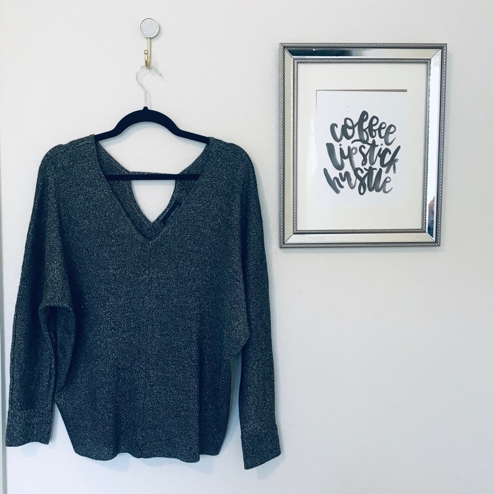 Lane Bryant Silver Dressy Sweater Size 18/20